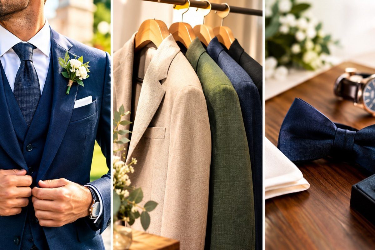 Granat czy butelkowa zieleń? Krawat czy mucha? Zobacz, jak dobrać garnitur na wesele jako gość lub ojciec młodej pary – plus alternatywy smart casual.