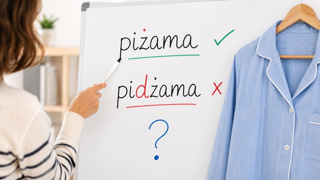 Piżama czy pidżama? Rozstrzygamy stuletni spór: co mówią słowniki, skąd wzięło się słowo i jak brzmi w chorwackim, czeskim i rosyjskim.